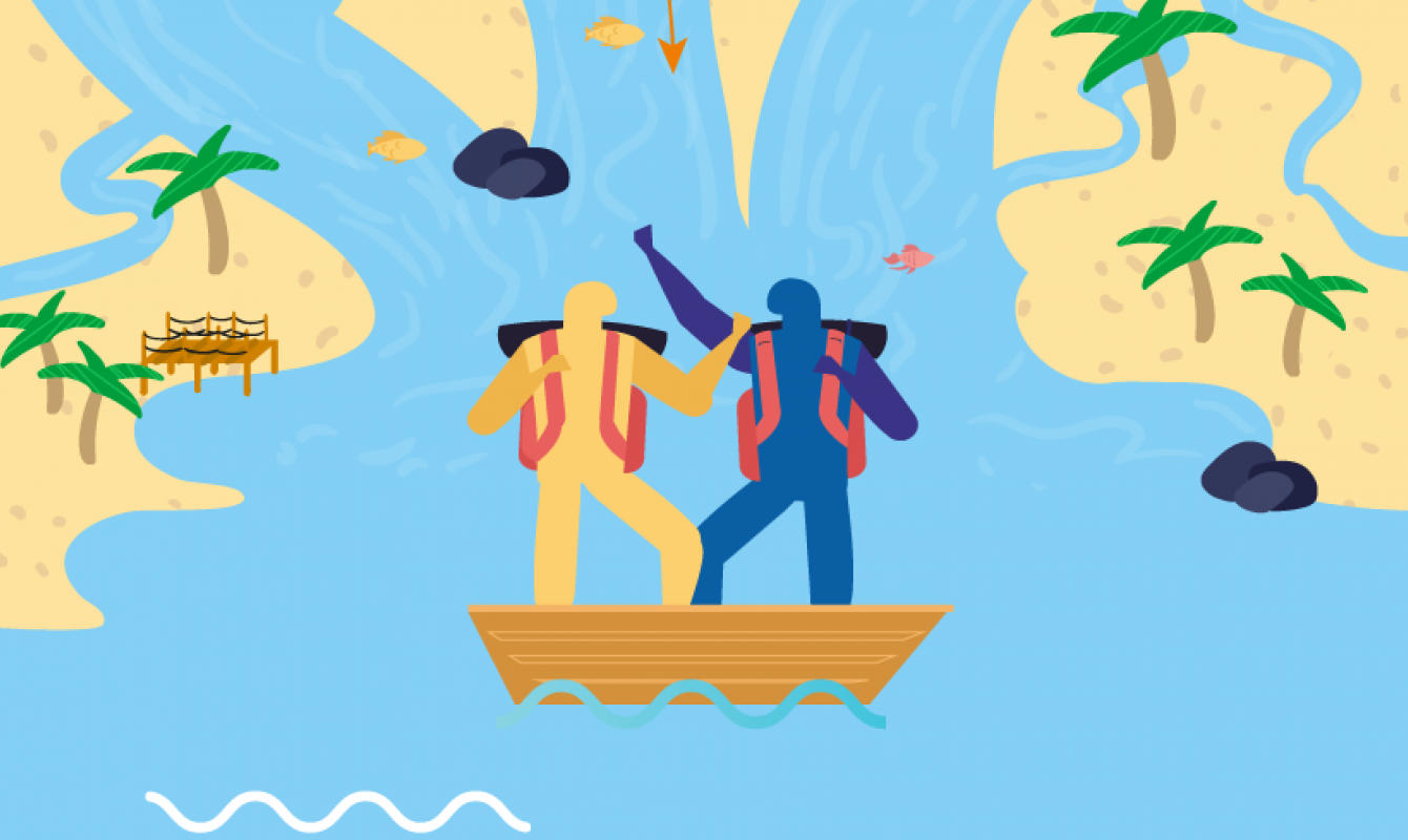 Ilustración del Río de la Vida